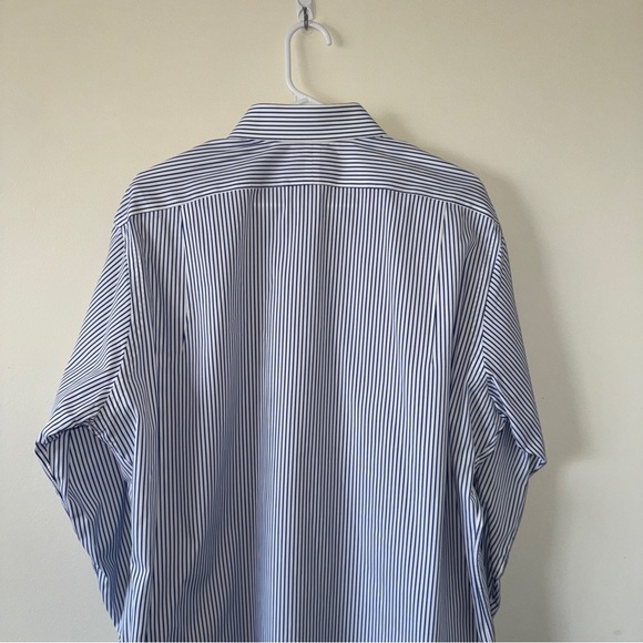 Polo Ralph Lauren Regent Dress Shirt Mens 16.5 32/33 Blue Striped Button Down - Picture 5 of 5